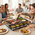 2-in-1 Table Grill and Griddle with Reversible Nonstick Plate for 8 - Cookware & Bakeware