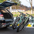 2 Inch Hitch Mount Bike Rack 2-Bike Platform Style Carrier with Tilt-able Design for Easy Trunk Access - Black - Garages