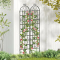2 Pack 86’’ x 20’’ Metal Garden Trellis for Outdoor Climbing Plants - Plant Supports