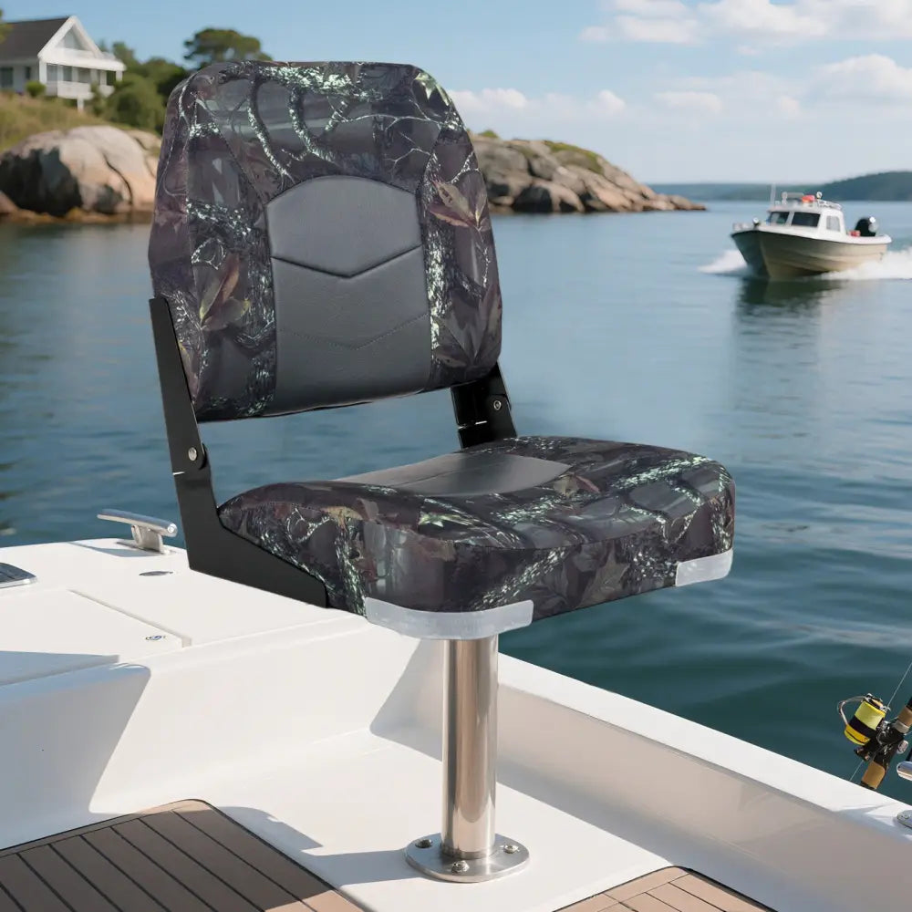 2-Pack Boat Seats with Thick Sponge Padding-Camouflage - Camouflage - Surfing