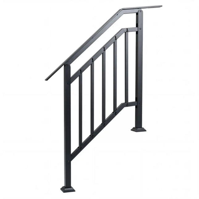 2 Pack Outdoor Handrails for Steps with Adjustable Angle - Garden Tools