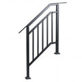 2 Pack Outdoor Handrails for Steps with Adjustable Angle - Garden Tools