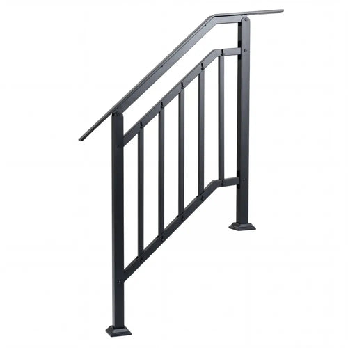 2 Pack Outdoor Handrails for Steps with Adjustable Angle - Garden Tools