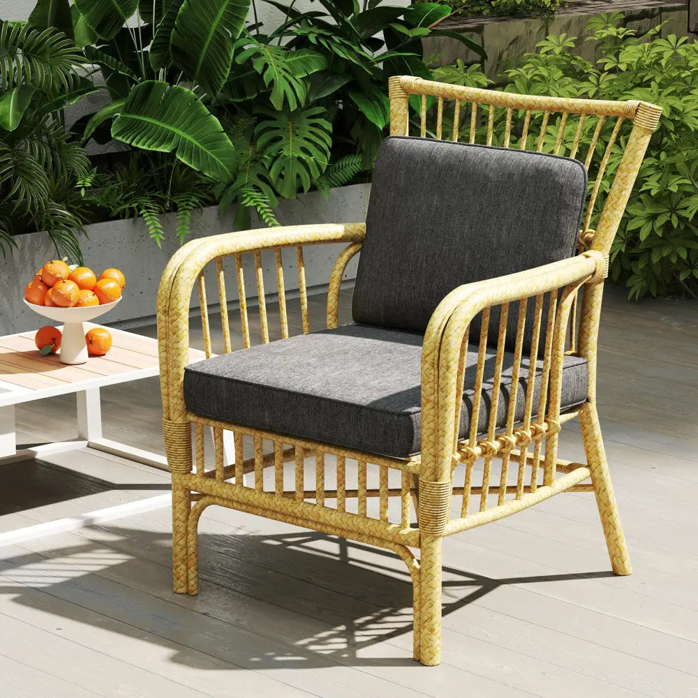 2-Pack Outdoor Patio Cushion Set with Removable Covers-Gray - Gray - Outdoor Furniture Accessories