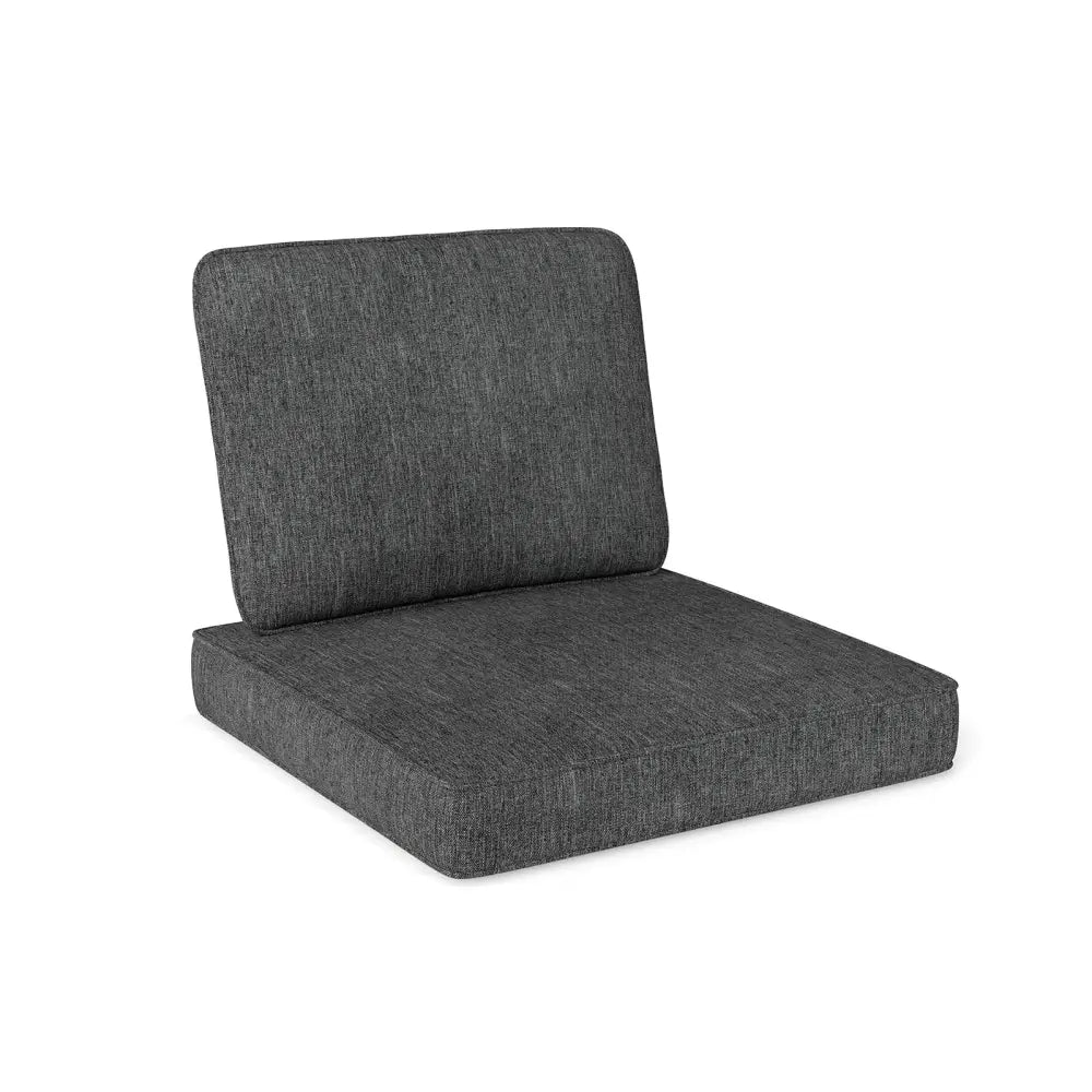 2-Pack Outdoor Patio Cushion Set with Removable Covers-Gray - Gray - Outdoor Furniture Accessories