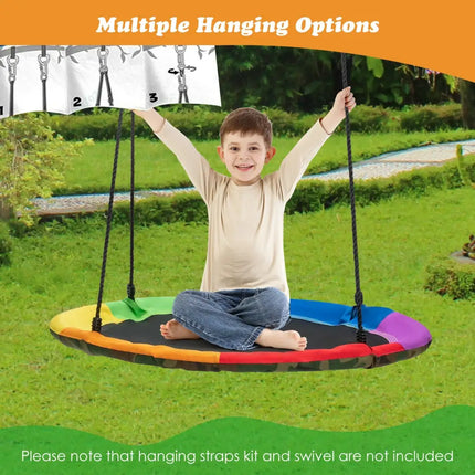 2-Pack Swing Set Swing Seat Replacement and Saucer Tree Swing (Without Stand) - Multicolor - Swing & Playsets