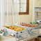 2 Packs Chafing 9 Quart Stainless Rectangular Chafer Buffet - Silver - Food Warmers & Burners