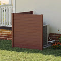2 Panels 48 x 48 Inch Air Conditioner Trash Can Pool Equipment Enclosure-Brown - Brown - Outdoor Privacy Screens