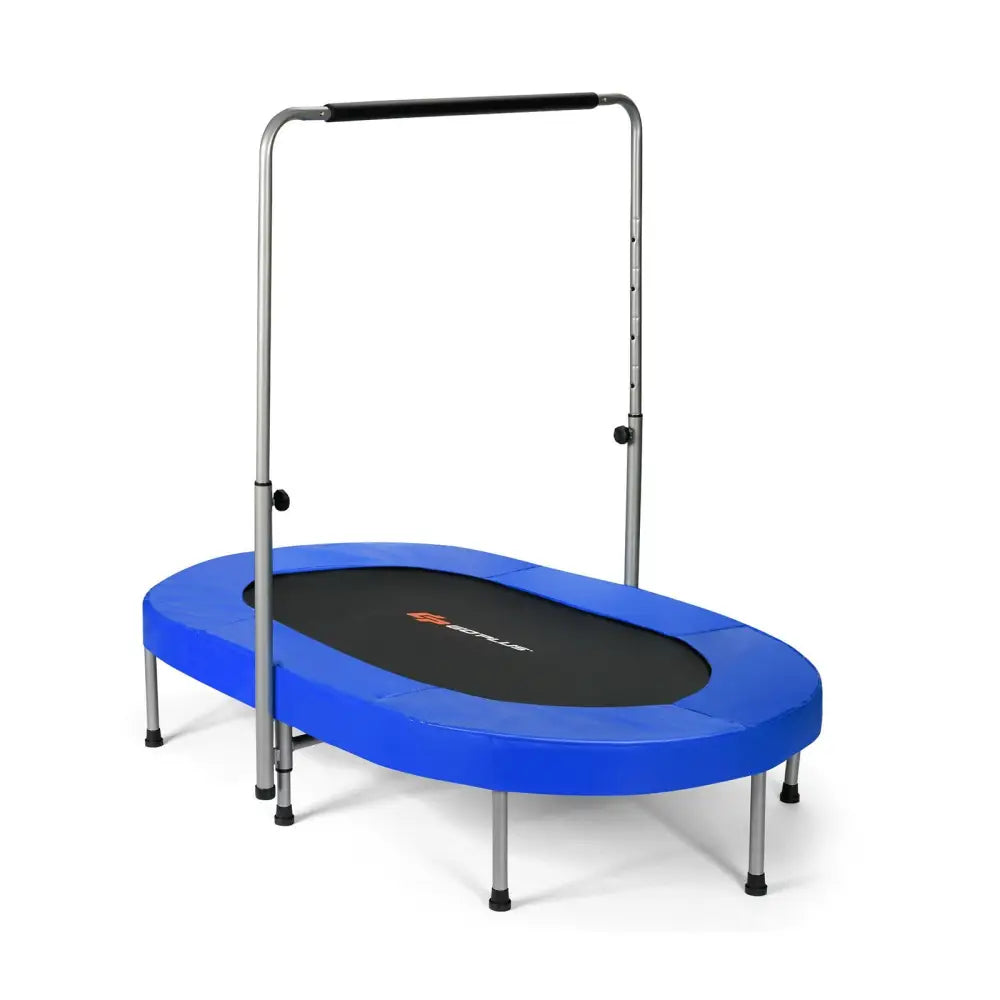 2-Person Foldable Mini Kids Fitness Rebounder Trampoline-Blue - Blue - Trampolines