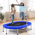 2-Person Foldable Mini Kids Fitness Rebounder Trampoline-Blue - Blue - Trampolines