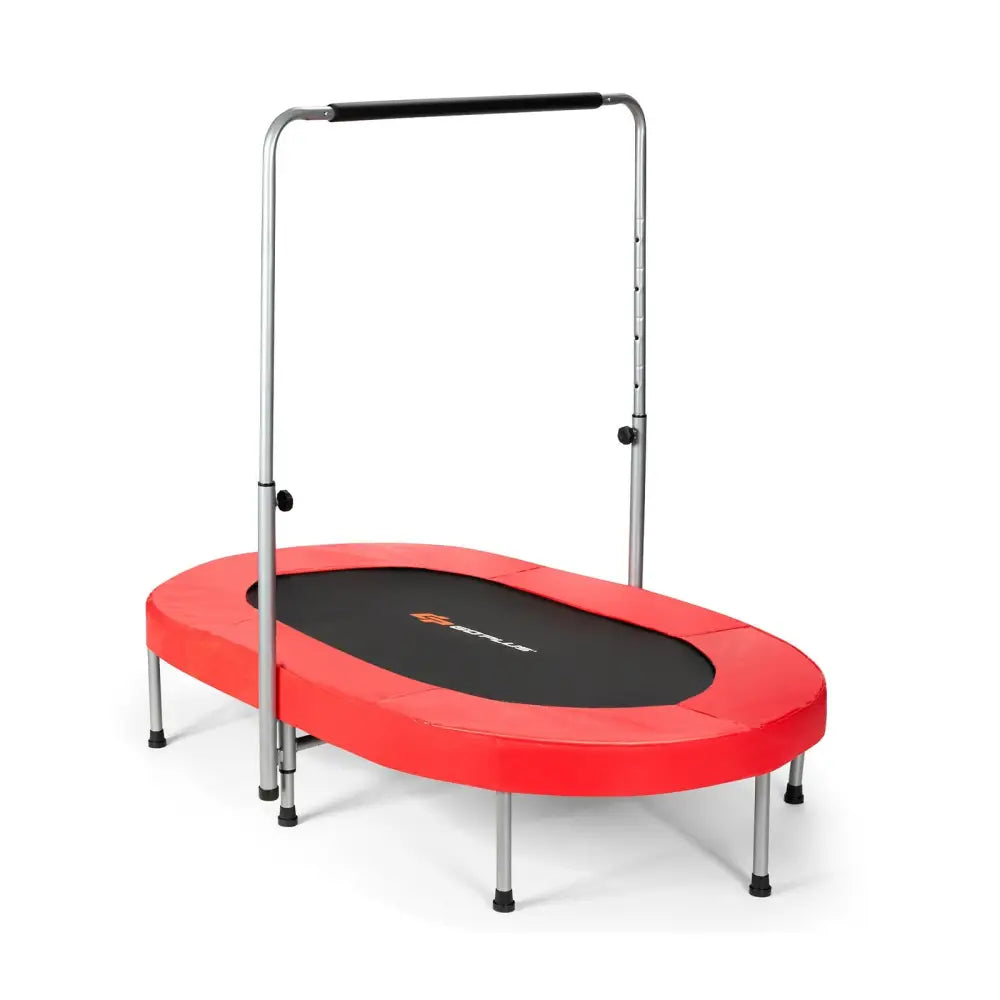 2-Person Foldable Mini Kids Fitness Rebounder Trampoline-Red - Red - Trampolines