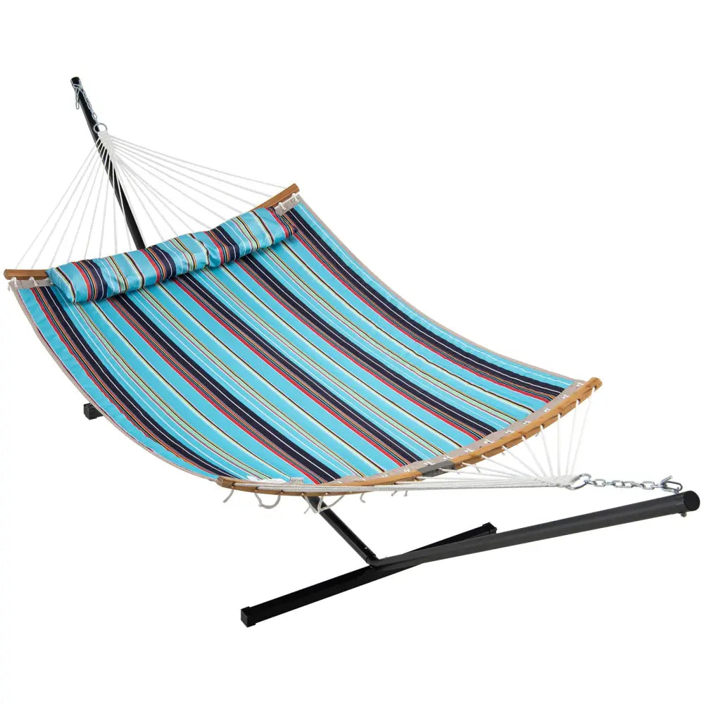 2-Person Heavy-Duty Hammock Stand with Storage Bag - Black - Hammocks