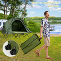 2-Person Outdoor Camping Tent with External Cover-Green - Green - Tents