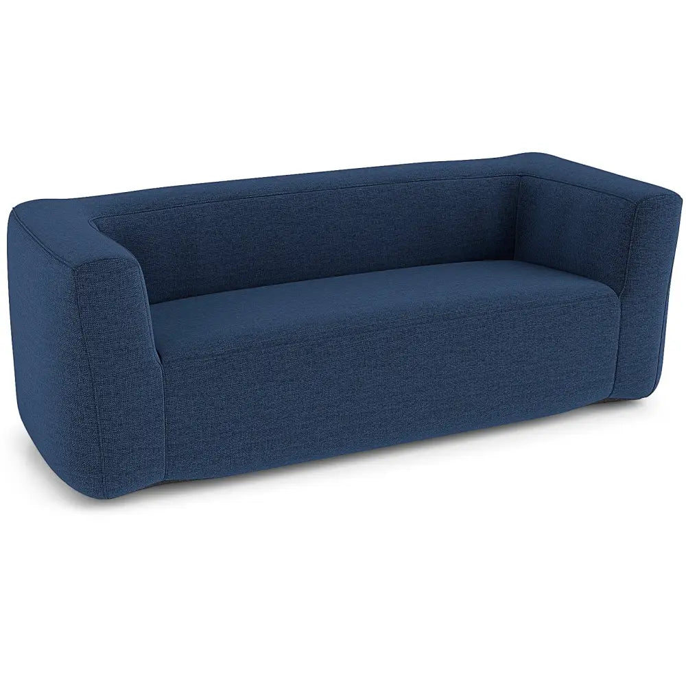 2-Person Portable Blow Up Sofa with Detachable Cover-Blue - Blue - Camping Furniture