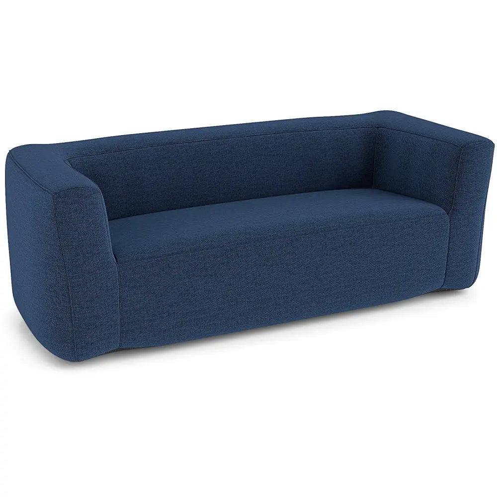 2-Person Portable Blow Up Sofa with Detachable Cover-Blue - Blue - Camping Furniture