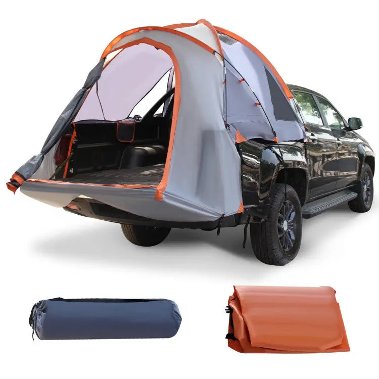 2 Person Portable Pickup Tent with Carry Bag-L - Orange - Tents