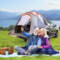 2 Person Portable Pickup Tent with Carry Bag-L - Orange - Tents