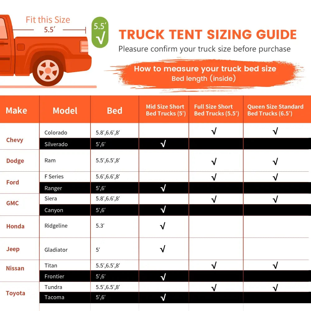 2 Person Portable Pickup Tent with Carry Bag-M - Orange - Tents