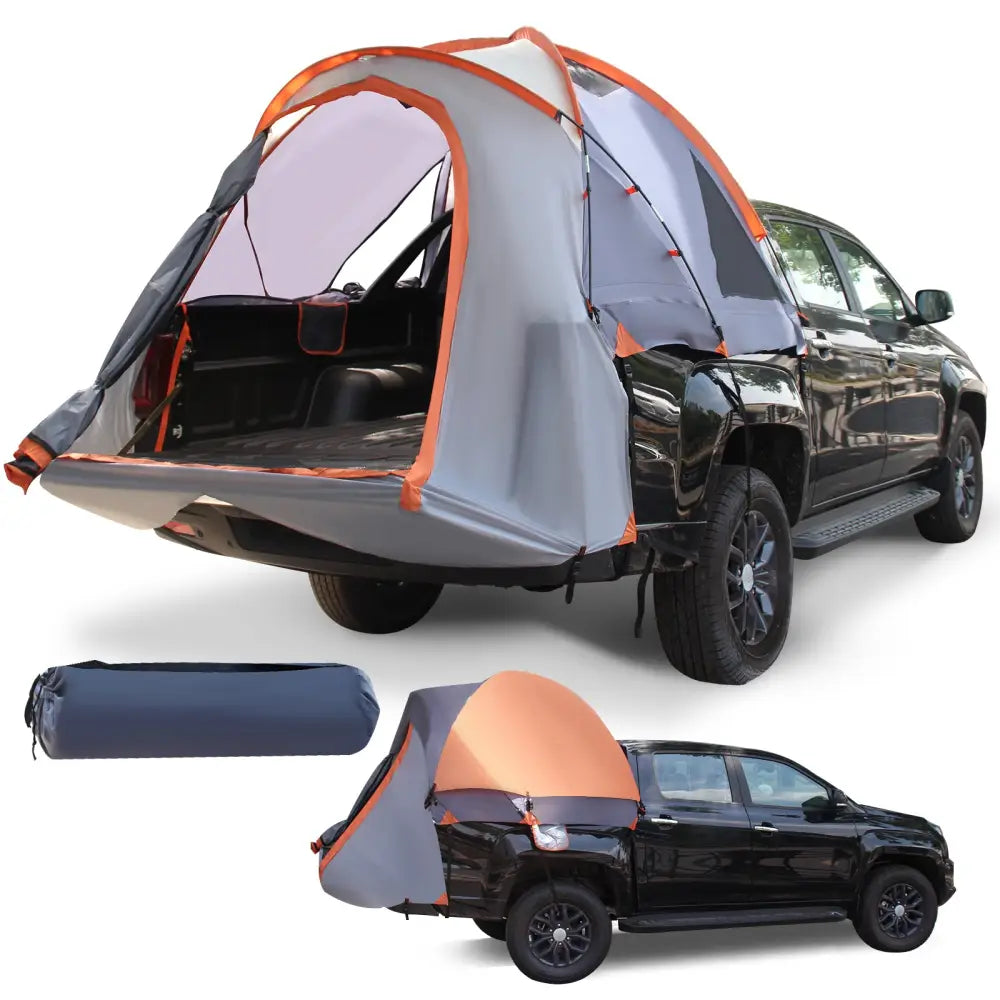 2 Person Portable Pickup Tent with Carry Bag-S - Orange - Tents