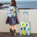 2 Pieces Kid’s Luggage Set 12-inch Backpack and 16-inch Rolling Suitcase Travel - Multicolor - Kids Luggage