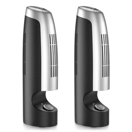 2 Pieces Mini Ionic Whisper Home Air Purifier for Dust and Smoke - Gray - Air Purifiers