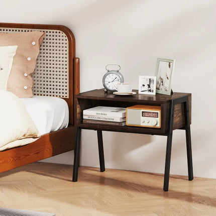 2 Pieces Stackable Night Stand Bedside End Table Set Costway