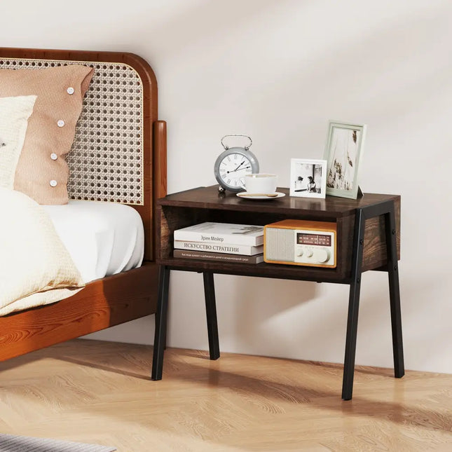 2 Pieces Stackable Night Stand Bedside End Table Set Costway