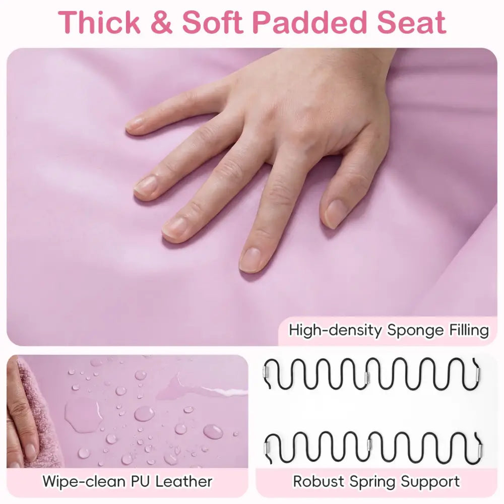 2-Seater Kids Recliner Double Toddler Sofa Chair with 2 Cup Holders-Pink - Pink - Kids Chairs & Seating