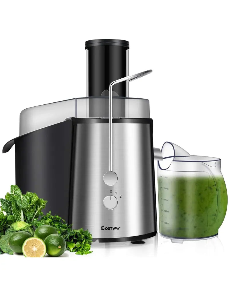 2 Speed Electric Juice Press for Fruit and Vegetable - Silver - Juicers & Coffee Machines