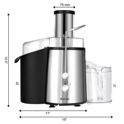 2 Speed Electric Juice Press for Fruit and Vegetable Costway