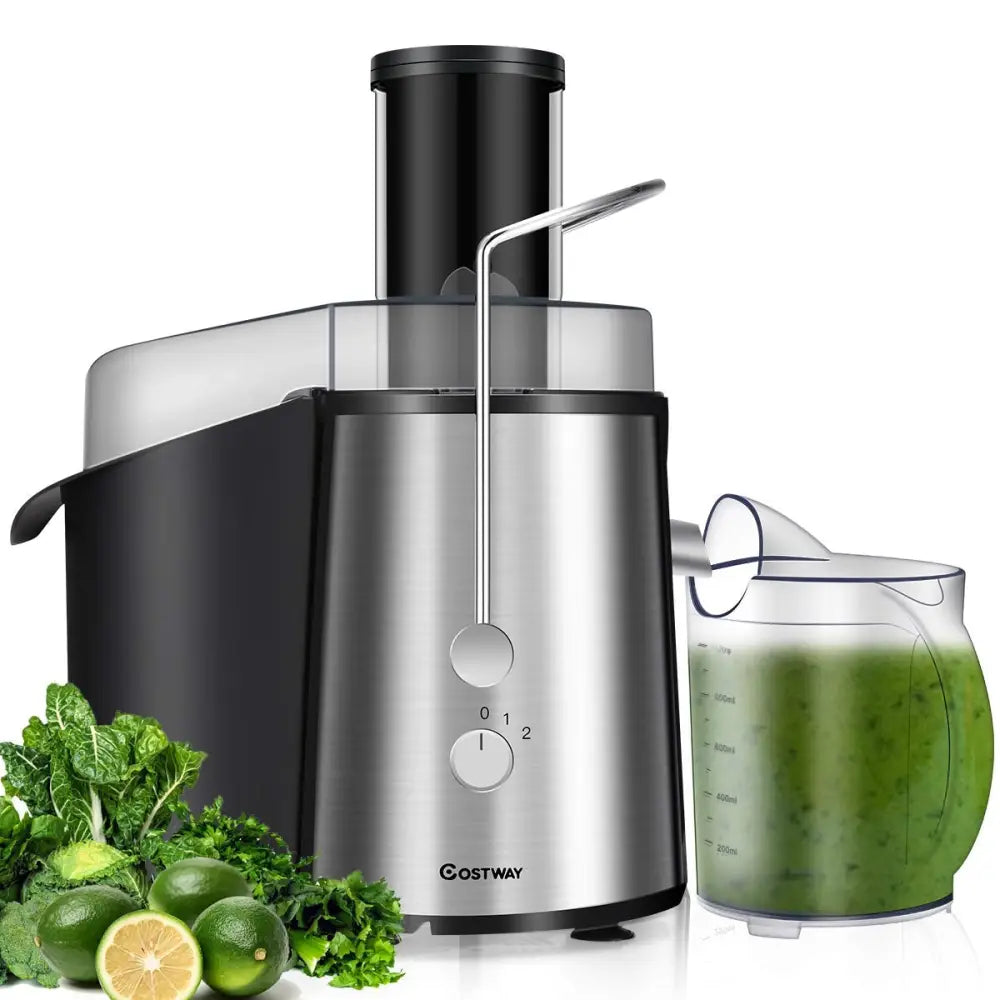 2 Speed Electric Juice Press for Fruit and Vegetable - Silver - Juicers & Coffee Machines