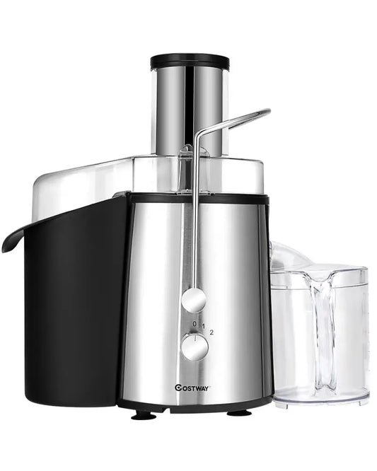 2 Speed Electric Juice Press for Fruit and Vegetable - Silver - Juicers & Coffee Machines