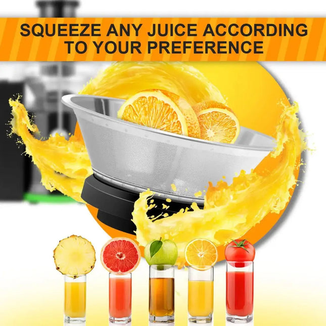 2 Speed Wide Mouth Fruit and Vegetable Centrifugal Electric Juicer Costway