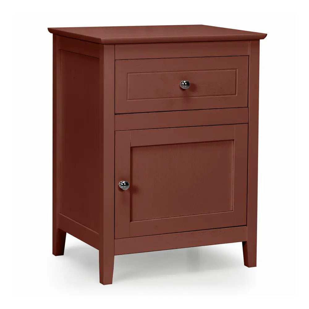 2-Tier Accent Table with Spacious Tabletop-Walnut Costway