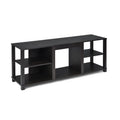 2-Tier TV Storage Cabinet Console with Adjustable Shelves - Black - Entertainment Centers & TV Stands