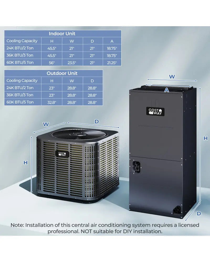 2 Ton 18 SEER2 High-Performance Heat Pump System (Operates down to -15„ƒ) - Heat Pumps