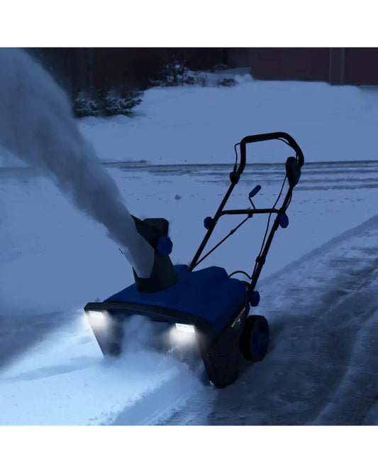 20 Inch 120V 15Amp Electric Snow Thrower with 180° Rotatable Chute-Blue - Blue - Snow Removal