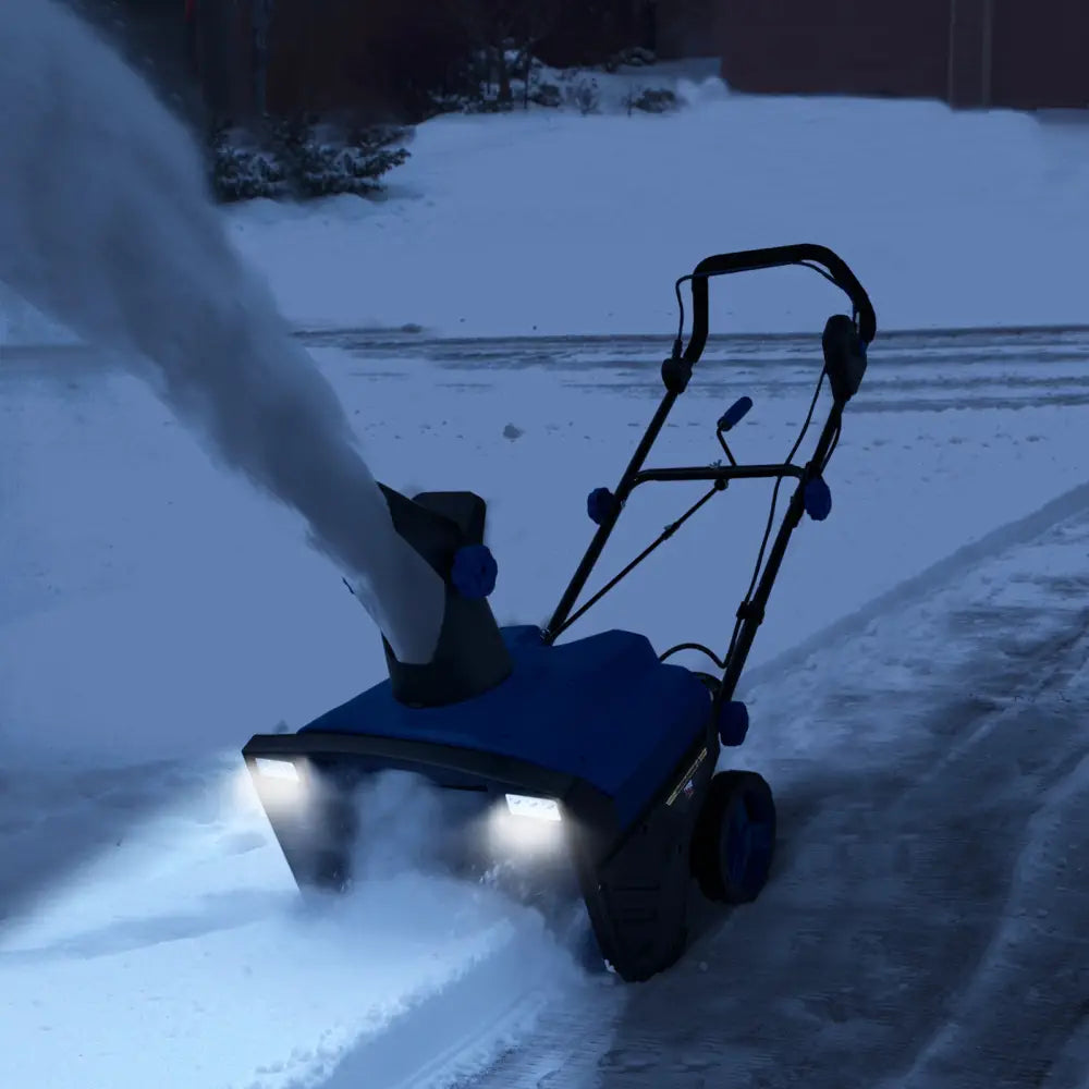 20 Inch 120V 15Amp Electric Snow Thrower with 180Â° Rotatable Chute-Blue - Blue - Snow Removal