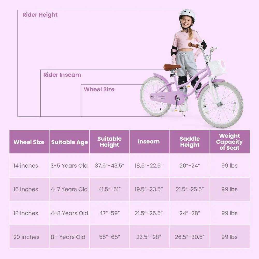 20 Inch Adjustable Kids Bike with 2 Brake System - Oasis Home Essentials