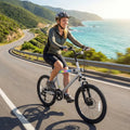 20 Inch Commuter Bicycle LED-lit with 6-Speed Shimano Twist Shifting and Stereo Speakers-Silver - Silver - Kids Bike