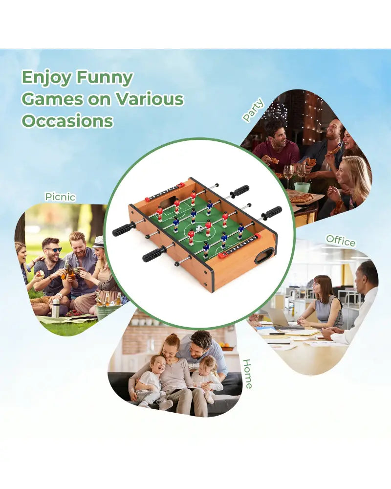20 Inch Indoor Competition Game Soccer Table - Brown - Game Room