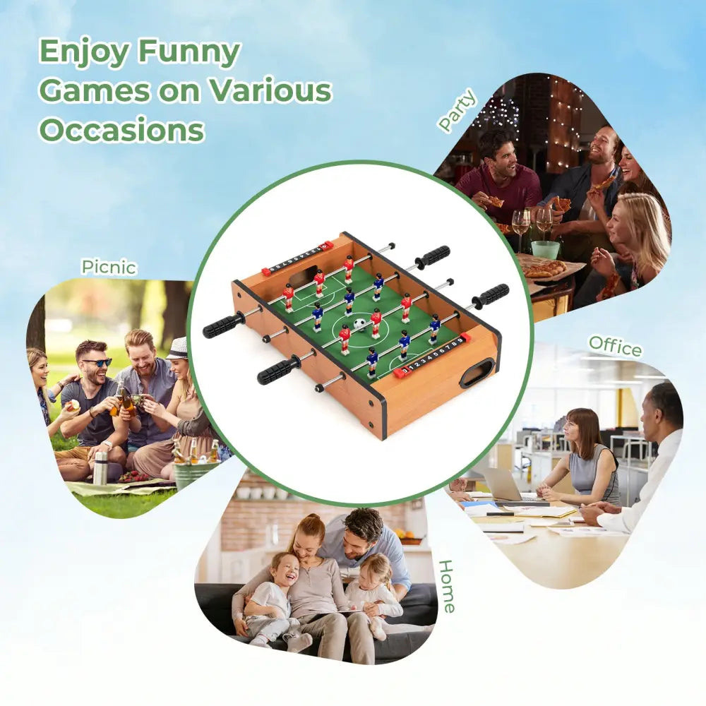 20 Inch Indoor Competition Game Soccer Table - Brown - Game Room