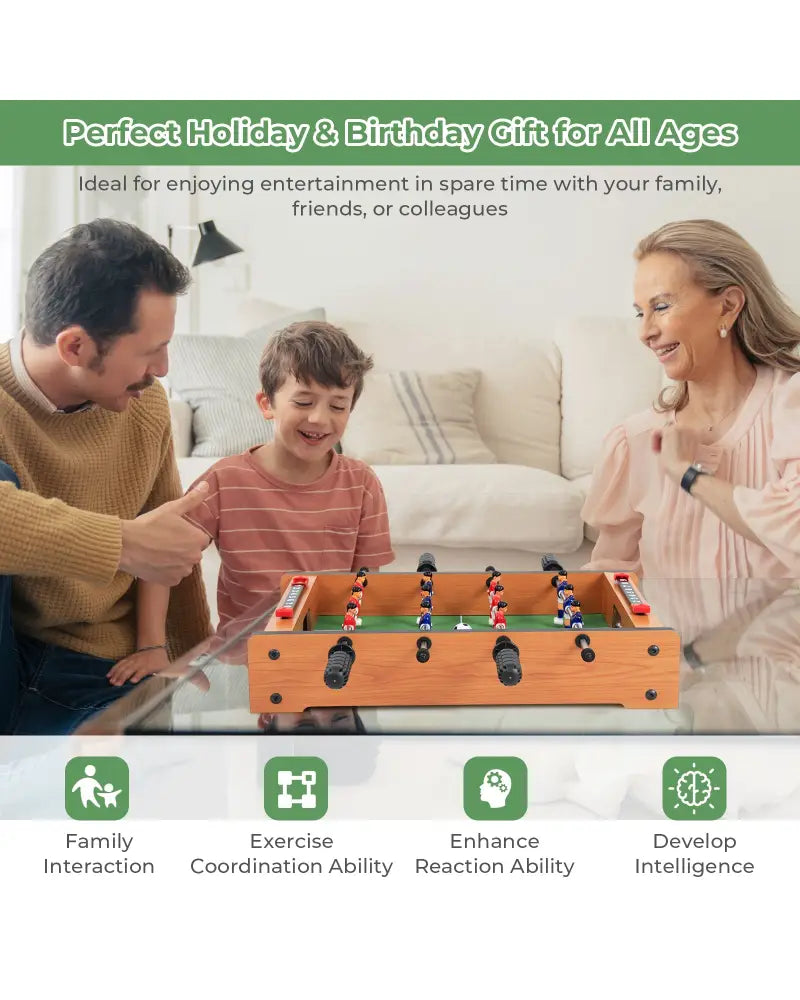 20 Inch Indoor Competition Game Soccer Table - Brown - Game Room