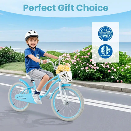 20 Inch Kids Bike with Dual Brakes and Adjustable Seat - Oasis Home Essentials