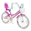 20 Inch Kids Bike with Front Basket and 2 Brake System for 8+ Years Old Rose Red - Rose Red - Kids Bike