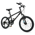20 Inch Kids Mountain Bike Child Bicycle for Boys Girls Aged 8+ Years Old Black - Oasis Home Essentials
