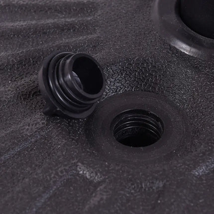 20 Inch Round 23L Water Filled Umbrella Base - Black - Outdoor Umbrella Bases