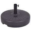 20 Inch Round 23L Water Filled Umbrella Base - Black - Outdoor Umbrella Bases