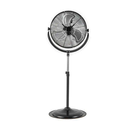 20 Inches High Velocity Pedestal Fan with 3 Speeds and Adjustable Height-Black Costway