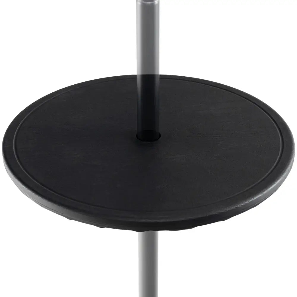 20 Inches Outdoor Adjustable Umbrella Table with 1.5 Inches Umbrella Hole - Black - Outdoor Umbrella Bases